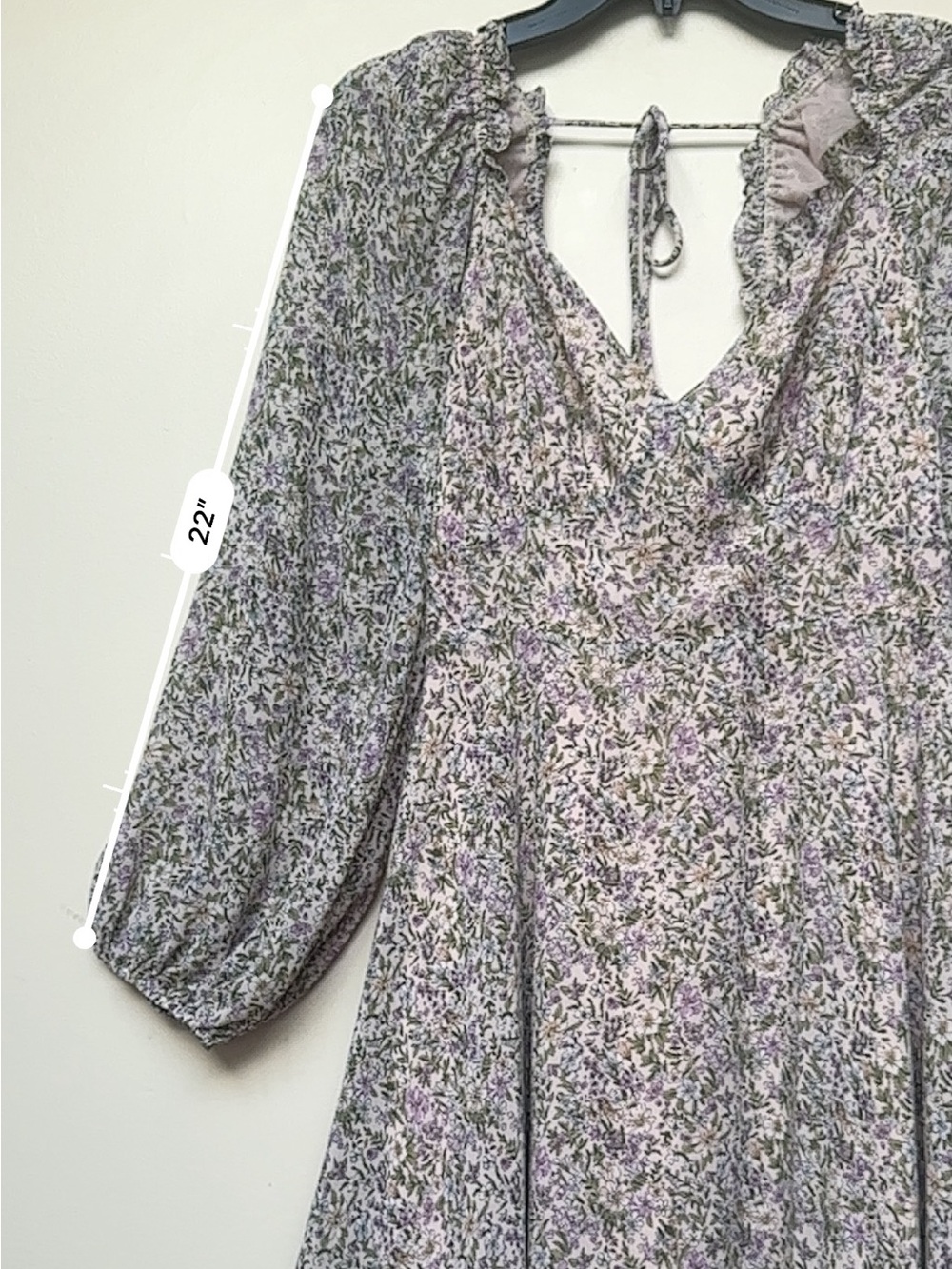 ASTR The Label Floral Sweetheart Midi Dress Blush Purple Multi Size Large - Picture 8 of 12